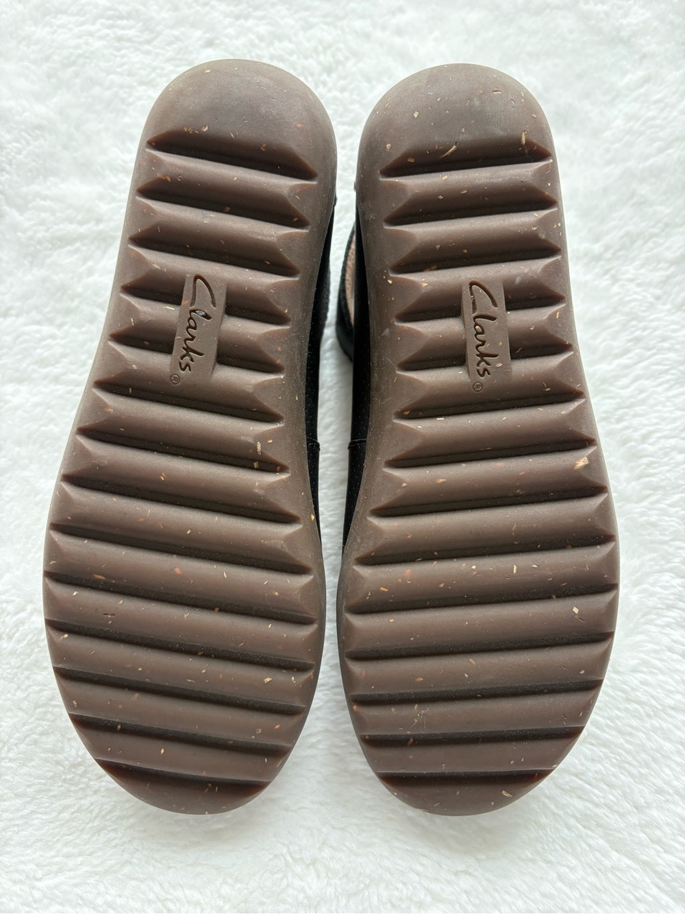 Clarks Medora Nina Black Perforated Ankle-Strap Ballet Flats - Picture 6 of 8
